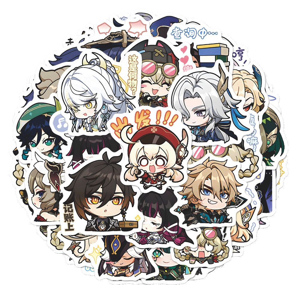 64PCS Genshin Impact Moon Maid - Skateboard recension och pris
